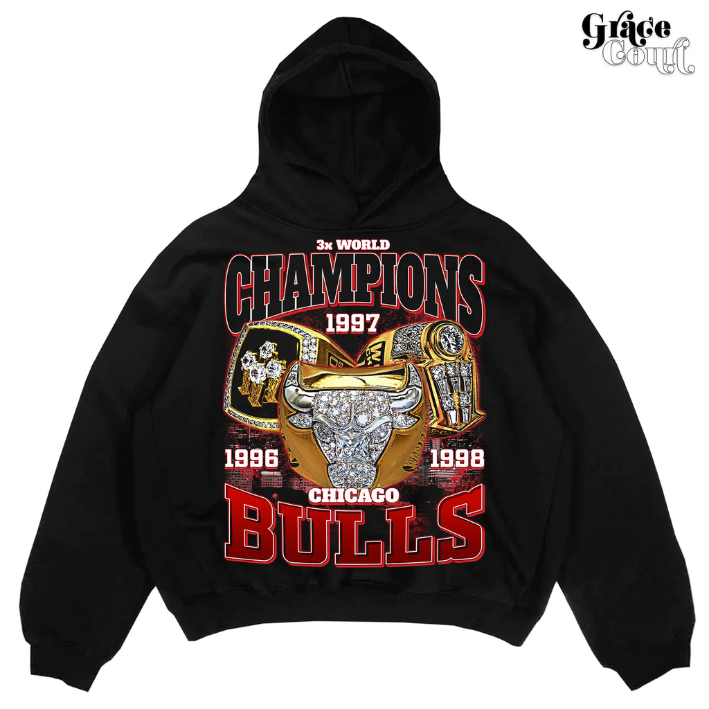 Chicago Bulls 3x Champions Hoodie