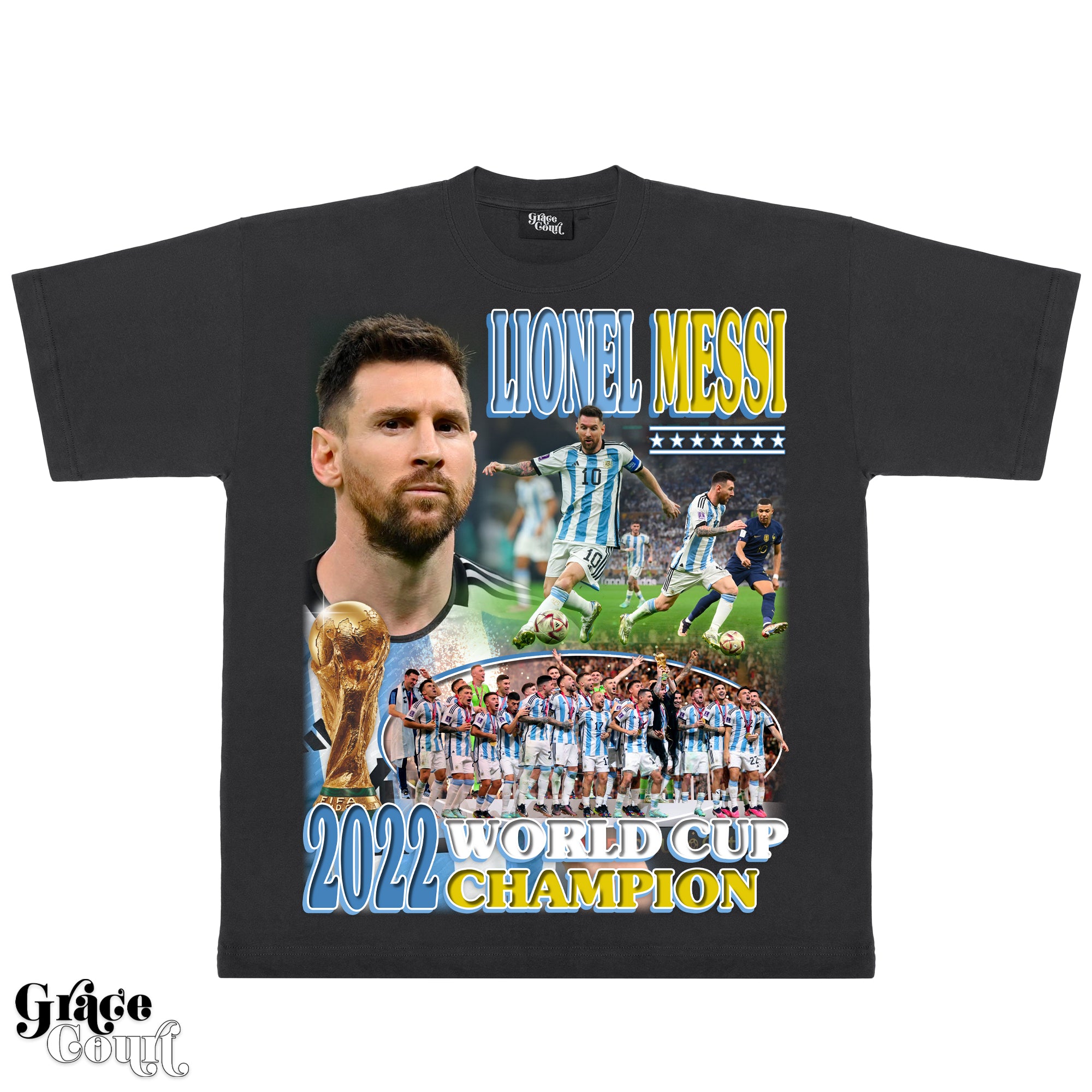 Lionel Messi Grace Court graphic hotsell tee shirt